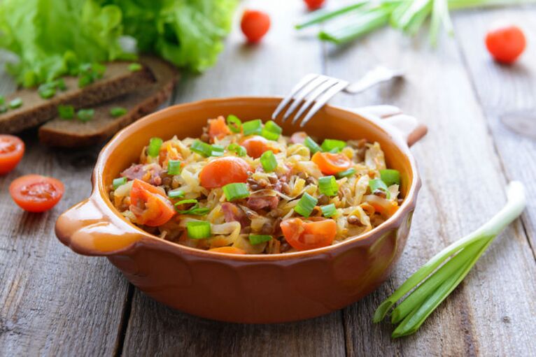 While observing a drinking diet, it is allowed to prepare the chopped vegetable stew