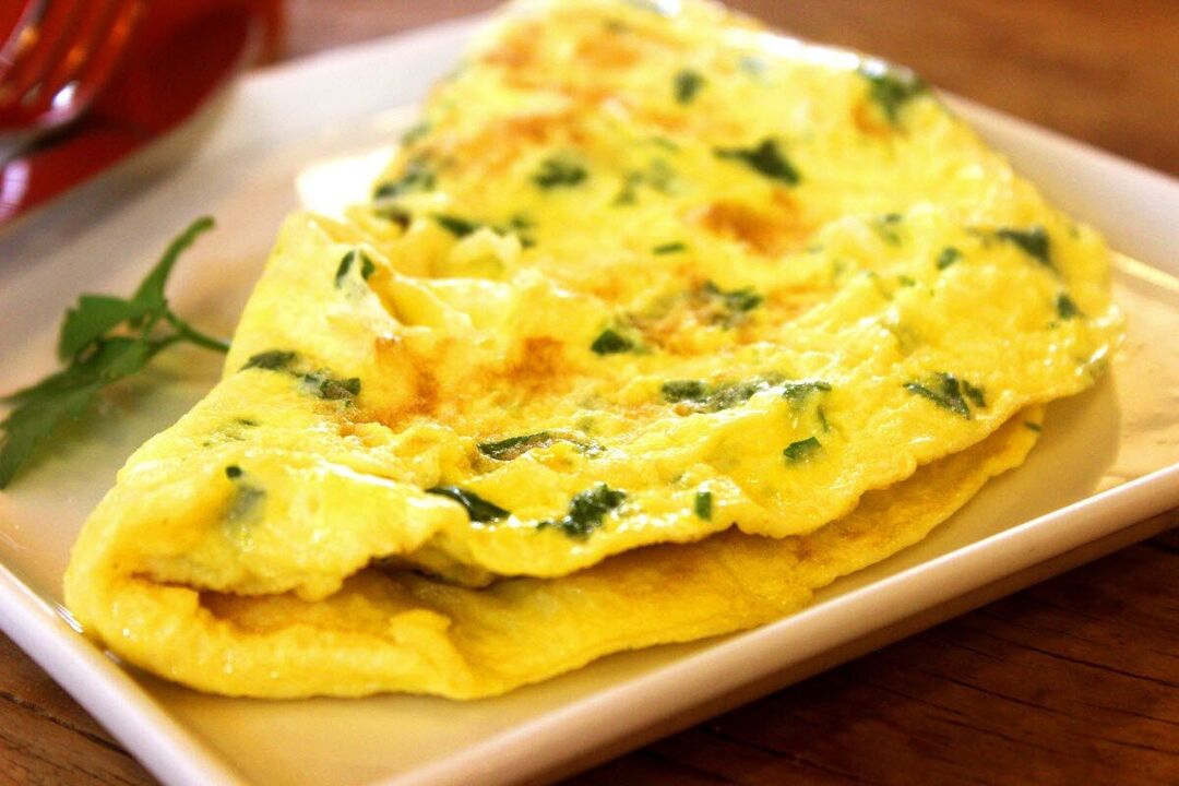 The omelette is a dietary egg allowed for patients with pancreatitis